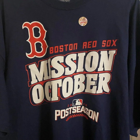 NWT Boston Red Sox Mission October Tee Shirt - Picture 4 of 9